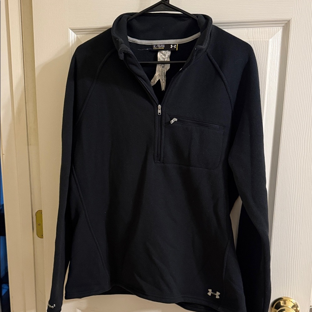 Under Armour Men's Quarter Zip Black Sweater
